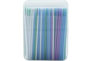 Saihisday Touch Up Paint Brushes for Automotive Paint Chip Repair Disposable Micro Applicators (1.5, 2.0,2.0, 2.5MM, Multi)-2