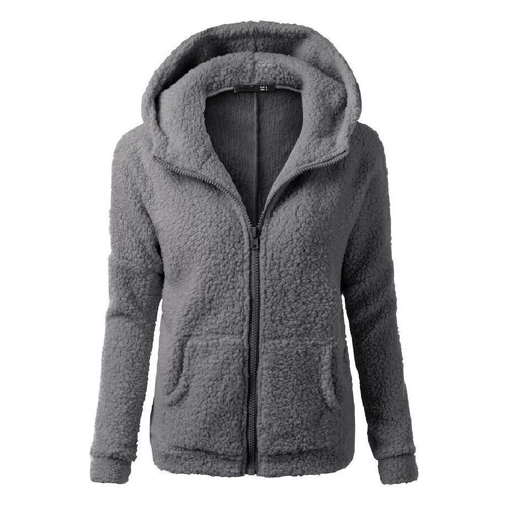 Plus size fleece jacket with hood Clearance