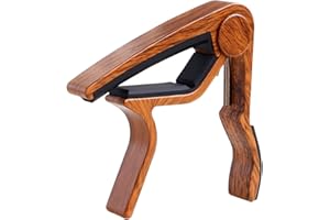 Ukulele Capo - Professional Clamp for Soprano, Concert, Tenor, Baritone - Rosewood Color