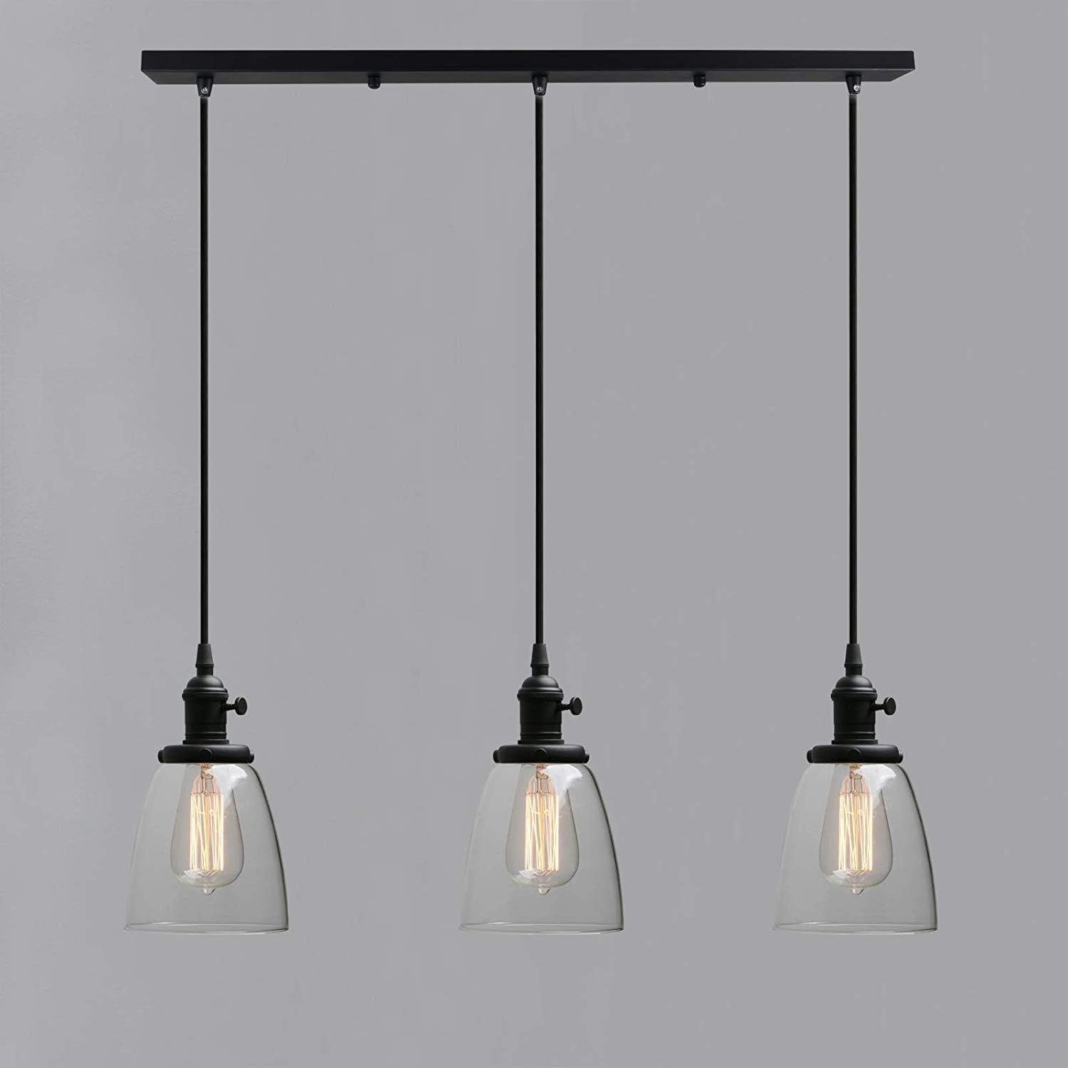 Industrielle Moderne Vintage Edison Triple Pendelleuchten Retro Lampe