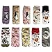 Womens Flip Flop Tabi Socks 10 Pack, Multi, One Size