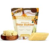 MGL Naturals Raw African Shea Butter Ivory 1 lb, 100% Pure and Unrefined. Nourish and moisturize skin and hair. Use alone or DIY recipes. From Ghana, West Africa. (1 lb)
