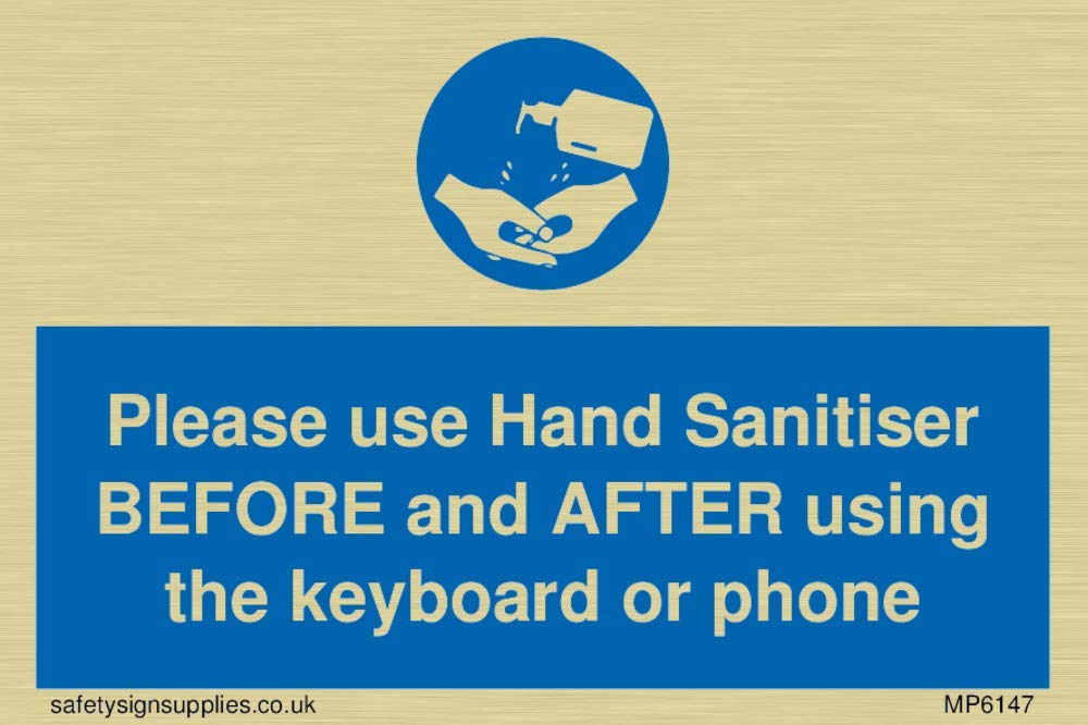 Please use Hand Sanitiser BEFORE and AFTER using the keyboard or phone
