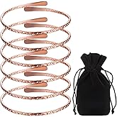 Otuuz 6 Pcs Copper Bracelets for Men Women Copper Cuff Bracelets Adjustable Size Health Jewelry Gift Handmade Uncoated Health Jewelry Gifts(Wire Overlap Style)