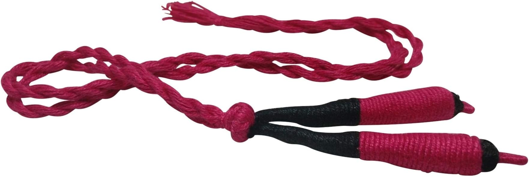 Aumni Crafts Handmade Jewellery Making Cotton Dori Adjustable Back Rope 1cm 17inch (Pack of 5 Pieces) [Color 2-> Dark Pink & Black]