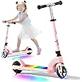 ANHAO Electric Scooter for Kids Ages 6-12 (Mainly 6-10), Kids Electric Scooter with Adjustable Height, Kick Scooter for Kids up to 110 Lbs, up to 6Mph