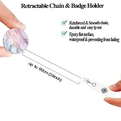 Badge Reel Retractable Badge Holder Carabiner with