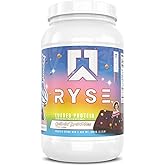 RYSE Loaded Protein Powder - Little Debbie Cosmic Brownie - 25g Whey Protein Isolate & Concentrate with Prebiotic Fiber & MCTs - Low Carb, Low Sugar, Digestive-Friendly - 27 Servings / 2 lb Tub