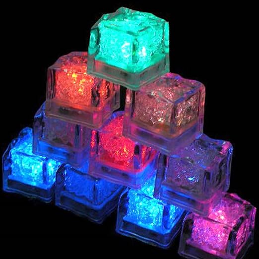 Multicolor cubitos de hielo cubo de luz, agua sumergible LED – varios
