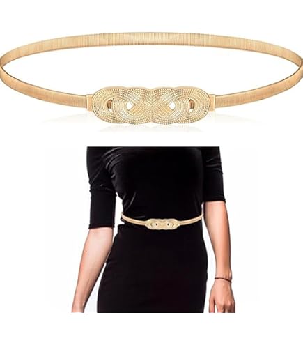 Bridal Belt Gold Belt Ireland Starfa Lab Women's Metal Corset Belt Stretch  Elastic Skinny,Gold Belt Women Belts For Dress At Amazon Women's Clothing  Store