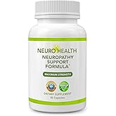 Neuro Health Nerve Support Formula for Neuropathy - Your Nerve Savior Supplement with B Vitamins and Alpha Lipoic Acid - Rapid Absorption for Nerve Discomfort Relief - 60 Capsules