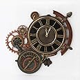Veronese Design Mechanical Steampunk Astrolabe Star Tracker Wall Clock 17 Inch Bronze