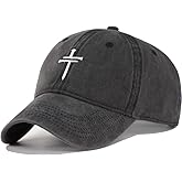 Christian Jesus Cross Vintage Hat Men Women Faith Baseball Hat Ideal Gift for Birthday Christmas Father's Mother's Day