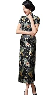 mandalay embroidered cheongsam dress