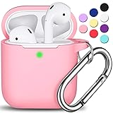 R-fun AirPods Case Cover, Soft Silicone Protective