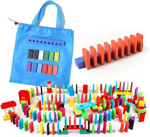 Amazon Raywood ドミノ倒し ギミック ピタゴラ セット 240個 19種類 集中力を高めます こども おもちゃ ドミノ おもちゃ