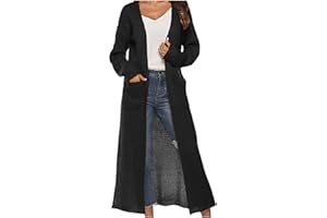 FARTEY Lightweight Cardigans for Women Casual Oversized Long Sleeve Cardigan Open Front Floor Length Maxi Sweaters