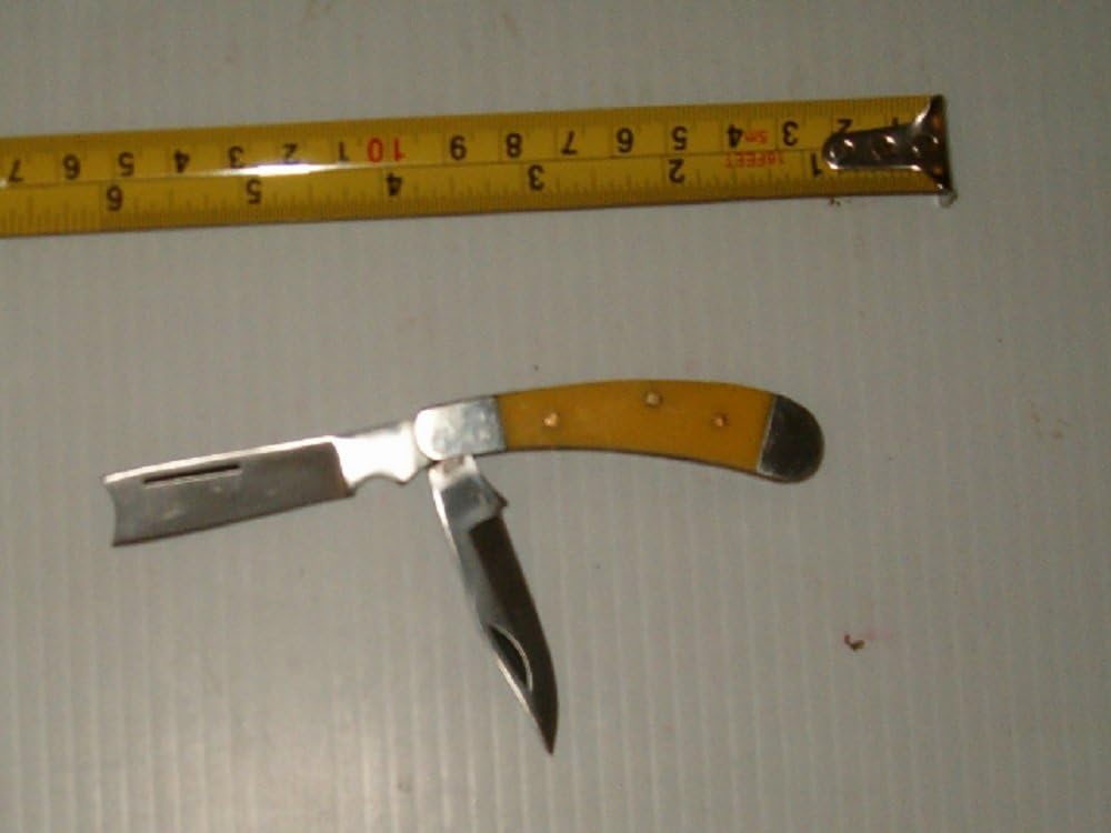 Sunshine Yellow Handle One Arm Bandit Razor Style Pocket