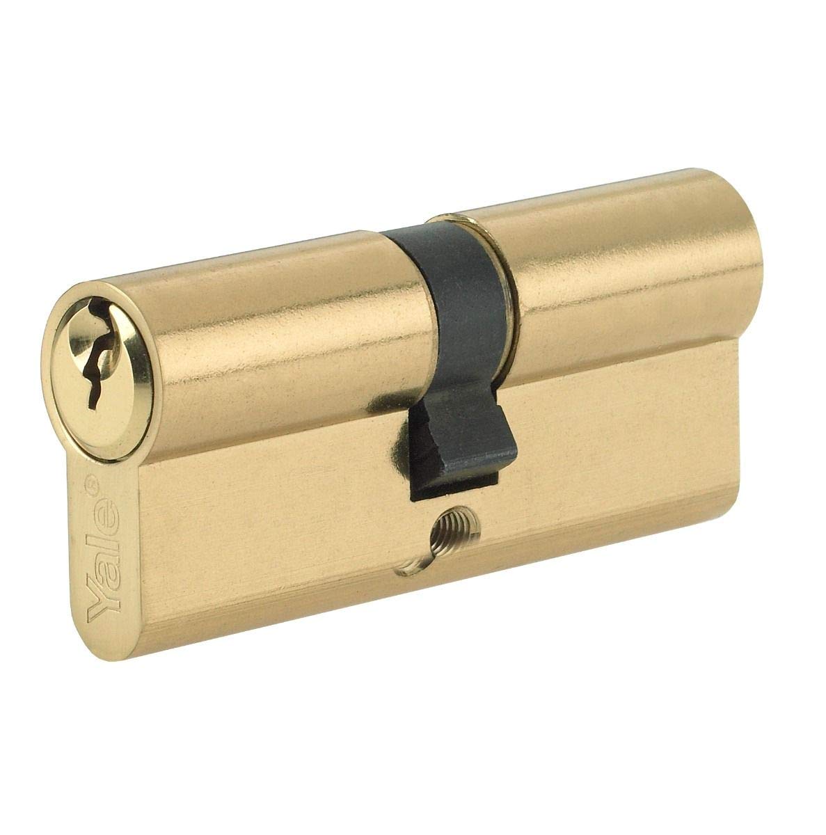 Yale P-ED4050-PB - Euro Cylinder Lock - 40/50 (100mm) / 40:10:50 - Brass Finish - Standard Security