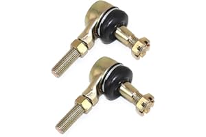 Hugwits 2 PCS 10-10mm Left and Right Hand Tie Rod Ball Joint, Heavy-Duty Swing Arm Upgrade Replacement Accessories, Universal for ATV, UTV, Off-Road, Four Wheeler, Go Kart, Moped, Scooter (Gold)