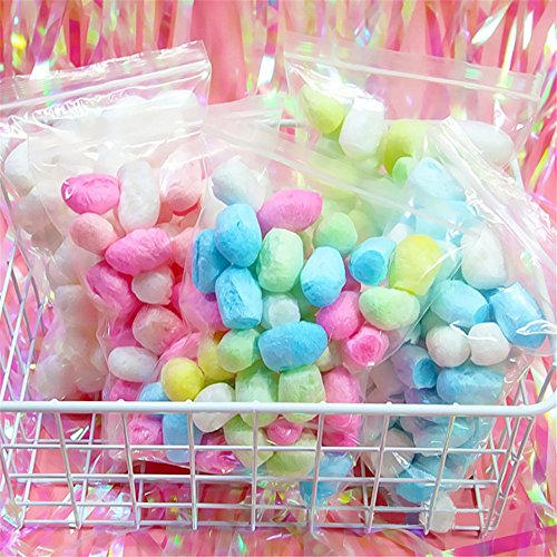 Livoty Slime Stuffing Colorful Styrofoam Foam Balls Slime Tool For Slime Making Art DIY Craft (Pink) - Thumbnail 2