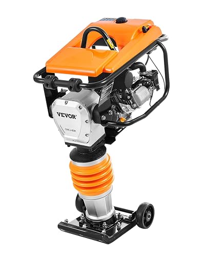VEVOR Jumping Jack Compactor, 6.5 HP Vibratory Rammer Fuel-Powered 196 ...