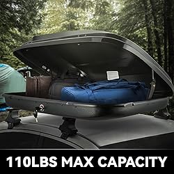 DNA MOTORING Rooftop Cargo Box Carrier Lockable