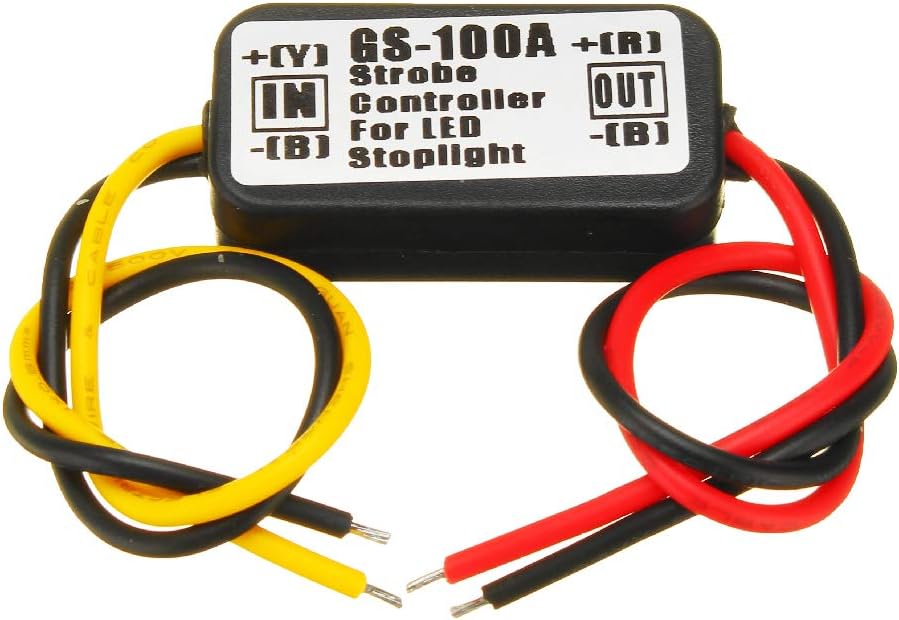 ILS - 5 pieces 12V Waterproof Flash Strobe Controller Flasher Module For Car LED Brake Stop Lights Lamp
