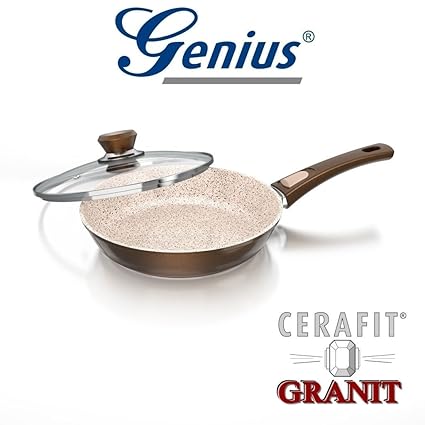 Genius Serie Granit Amplia selección de sartenes de granito, sartén de crepes, para asar