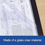 Oxford Heavy Duty A4 Punched Poly Pockets Glass Clear 100 Pack view 6