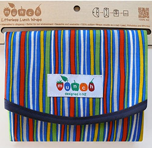 Owl or Pirate Print Reusable Sandwich wrap (Stripes)