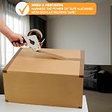 GOVLAX GROUP Brown Packing Tape 6 Rolls 48mm x 66m Heavy Duty Low Noise view 5