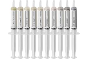 Angerstone 40% Concentration Diamond Polishing Compound Kit of 10 Lapping Compound 80,000 to 450 Grit, Professional Stropping Compound for Metal Jewelry Glass Resin Marble Watch Diamond Paste