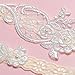 Slocyclub Lovely Women Ivory Bridal Garter with Pearl Lace Garter Set, One Size, Off-white