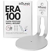 Sound Bass ERA100 Wall Mount Bracket, Low Profile, White, Single Unit, Compatible with Sonos ERA 100 Speaker, Complete with All Fixing Hardware