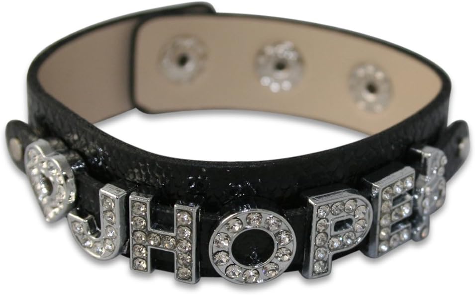 NationInFashion BTS Bracelet Merchandise in PU Leather Snakeskin Kpop Wristband Glittering Accessories
