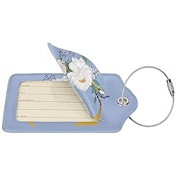 2 PCS Flower Lette C Luggage Tag for Suitcases