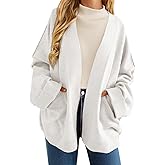 Cicy Bell Womens Oversized Cardigans Long Sleeve Open Front Shawl Sweaters Knit Fall Outerwear with Pockets
