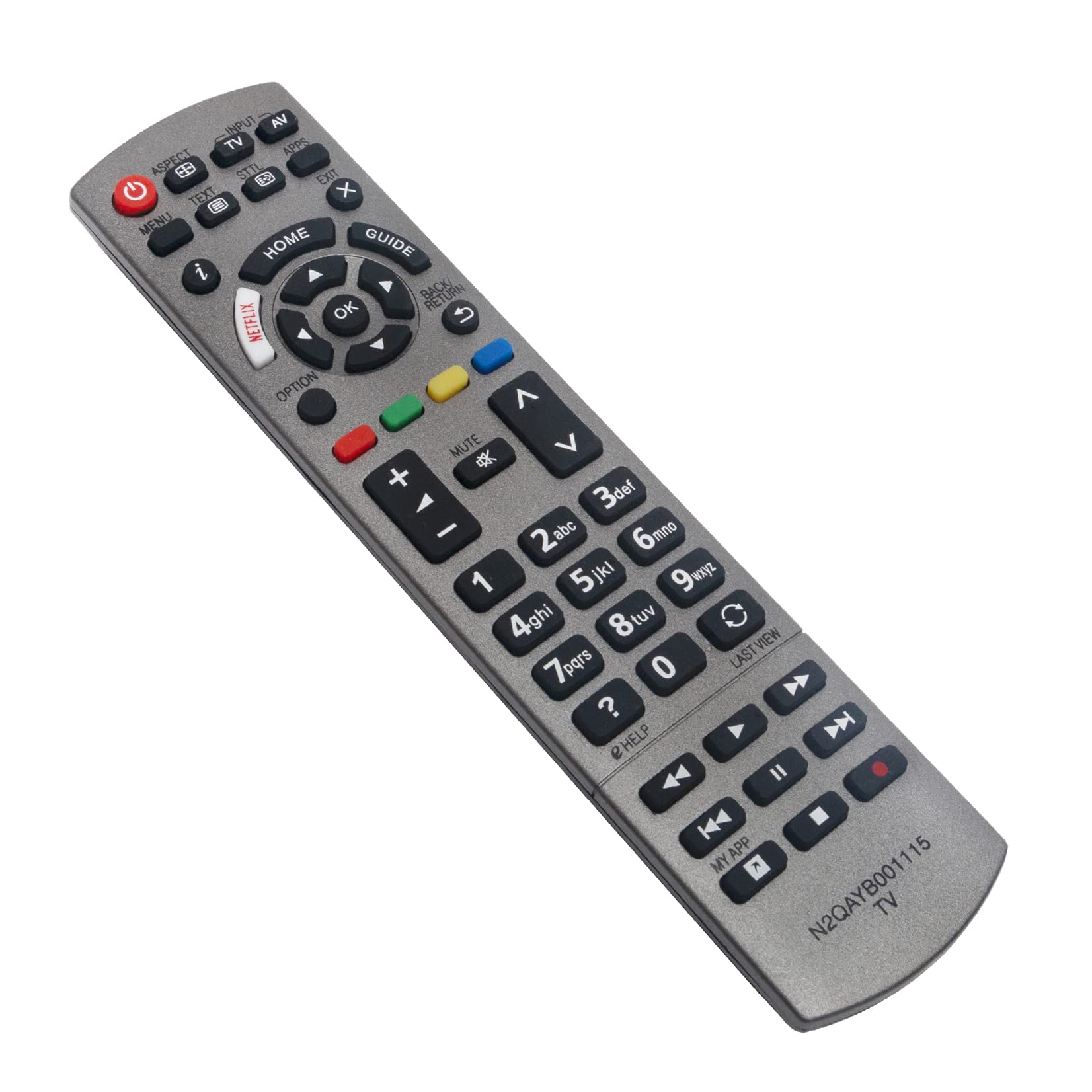 AULCMEET N2QAYB001115 sub N2QAYB001120 N2QAYB001178 N2QAYB001179 Replace Remote fit for Panasonic TX-40EXF687 TX-58EXW784 TX-65EX610E TX-55EXN688 TX-65EXW784 TX-75EX750B TX-75EX780E TX-43EXW754