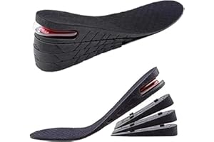 QUORYTH Height Increase Insoles 4-Layer Air up Shoe Lifts Elevator Shoes Insole 2.95inches(7.5 cm) Heels Lift Inserts for Men and Women