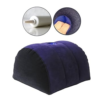 SXOVO Sex Kissen Aufblasbar Sofa mit Manuelle Pumpe Lendenkissen Sexmöbel für Paare Frauen (Hemisphäre)