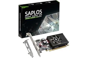 SAPLOS Radeon HD 6570 Graphics Card, Dual HDMI, 1G DDR3 64-bit, Video Cards PC, Low Profile, Computer GPU, PCI Express x 16, 