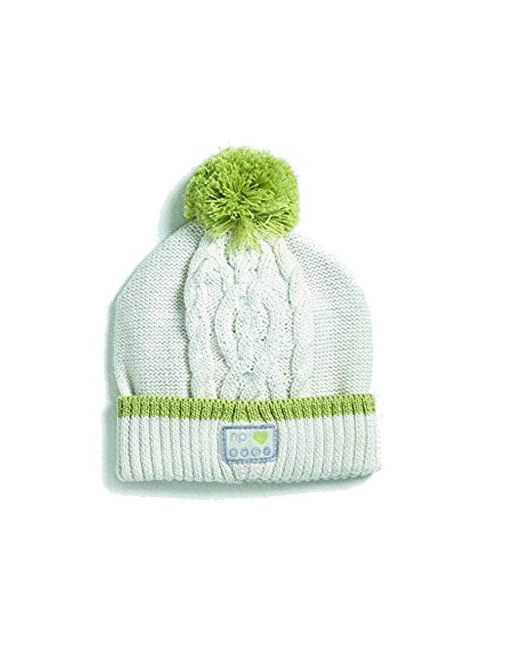 Organic Cotton Cable Pompom Hat