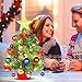 MAOYUE Tabletop Christmas Tree 20 Inch Artificial Christmas Tree Lighted Mini Christmas Tree with Lights 8 Modes for Christmas Decorations, Home Decor, Office, Kitchen, Dining Table