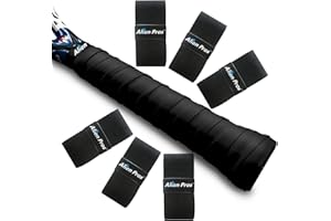 ALIEN PROS Tennis Racket Grip Tape (6 Grips) – Precut and Light Tac Feel Tennis Grip – Tennis Overgrip Grip Tape Tennis Racket – Wrap Your Racquet for High Performance (6 Grips)