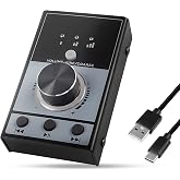 USB Volume Knob Controller Multimedia Computer Sound Controller | with Play/Pause/Back/Forward Function,One-Click Mute for Phone PC Speaker Audio Adjustment