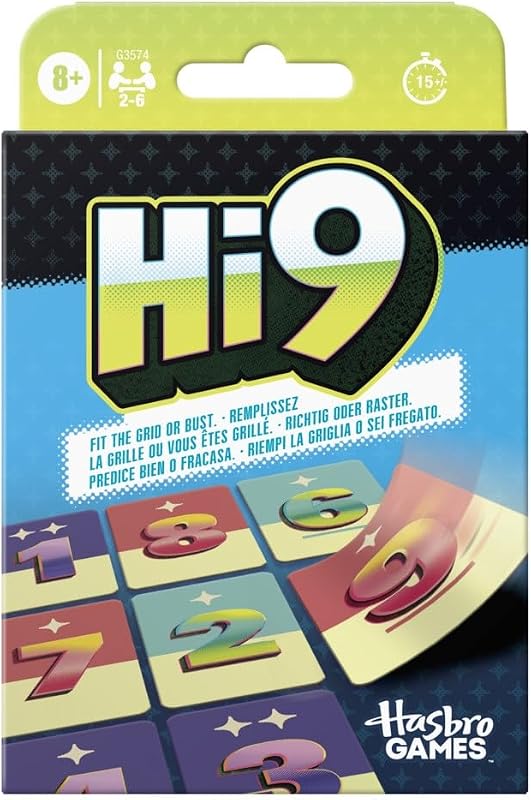 Hi9 Kartenspiel - unterhaltsame Familienspiele für Kinder, Teenager, Tweens und Erwachsene - leicht erlernbare strategische Kartenspiele - 2-6 Spieler - 15 Min. - ab 8 Jahren