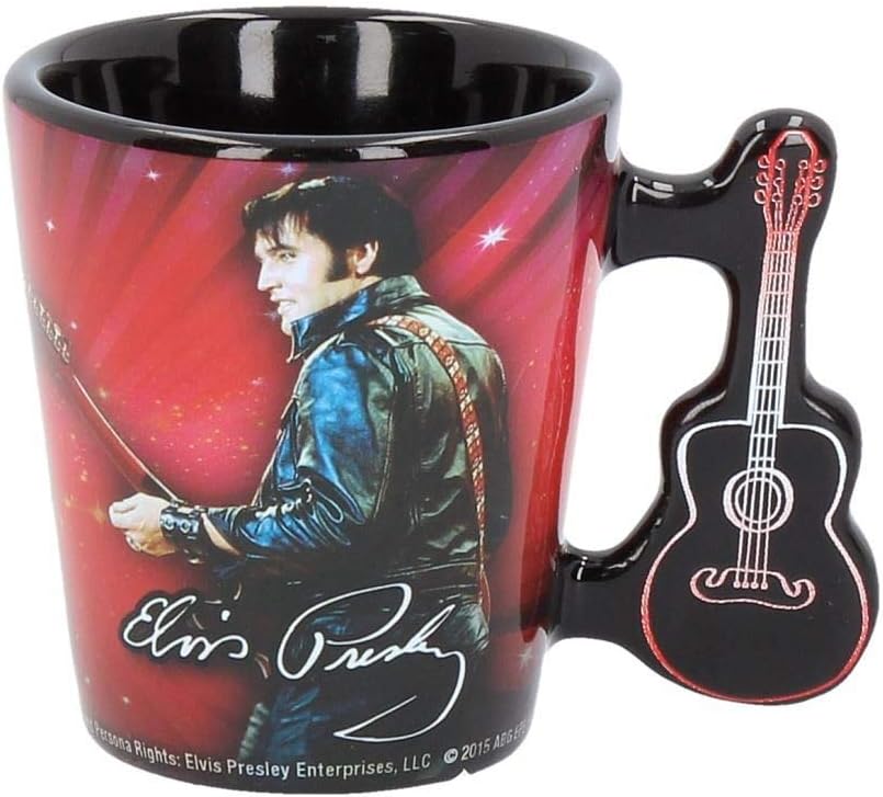 Nemesis Now Elvis '68 Espresso Cup, Red