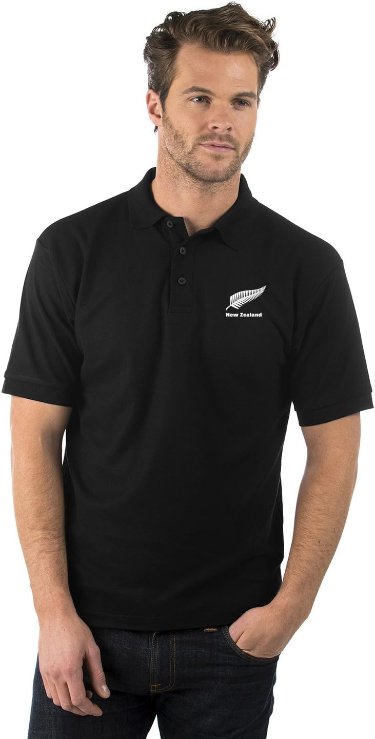 Bruntwood New Zealand Polo Shirt -Unisex - Colour Black - XS to 3XL