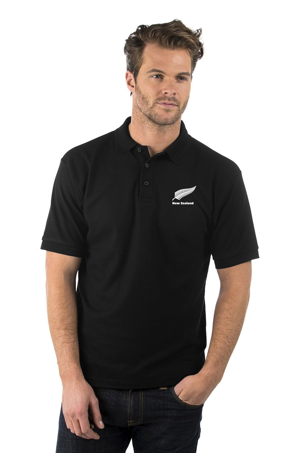 Bruntwood New Zealand Polo Shirt Mens & Ladies Colour Black XS to